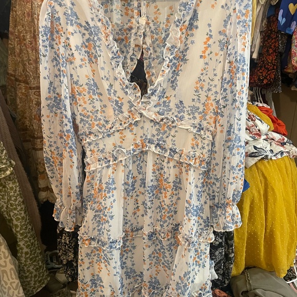 Floral Long Sleeve Dress - Picture 3 of 5
